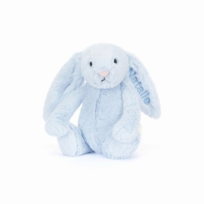 Jellycat Bashful Blue Conejo Medium | MBHT-13460